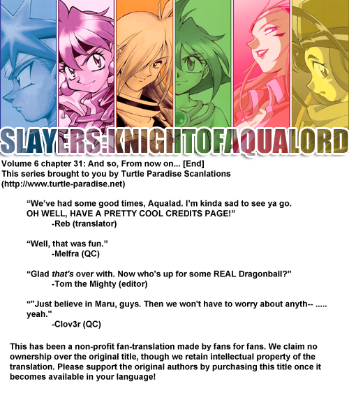 Slayers: Suiriyuuou no Kishi Chapter 31.2 page 35 - Chapter 31 v2 : AND SO from now on... [End]