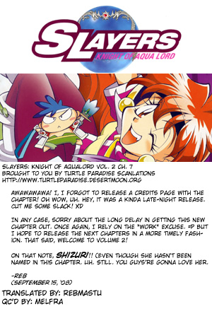 Slayers: Suiriyuuou no Kishi Chapter 7.2 page 36 - Chapter 7 v2 : ARRIVAL at Ti Toh