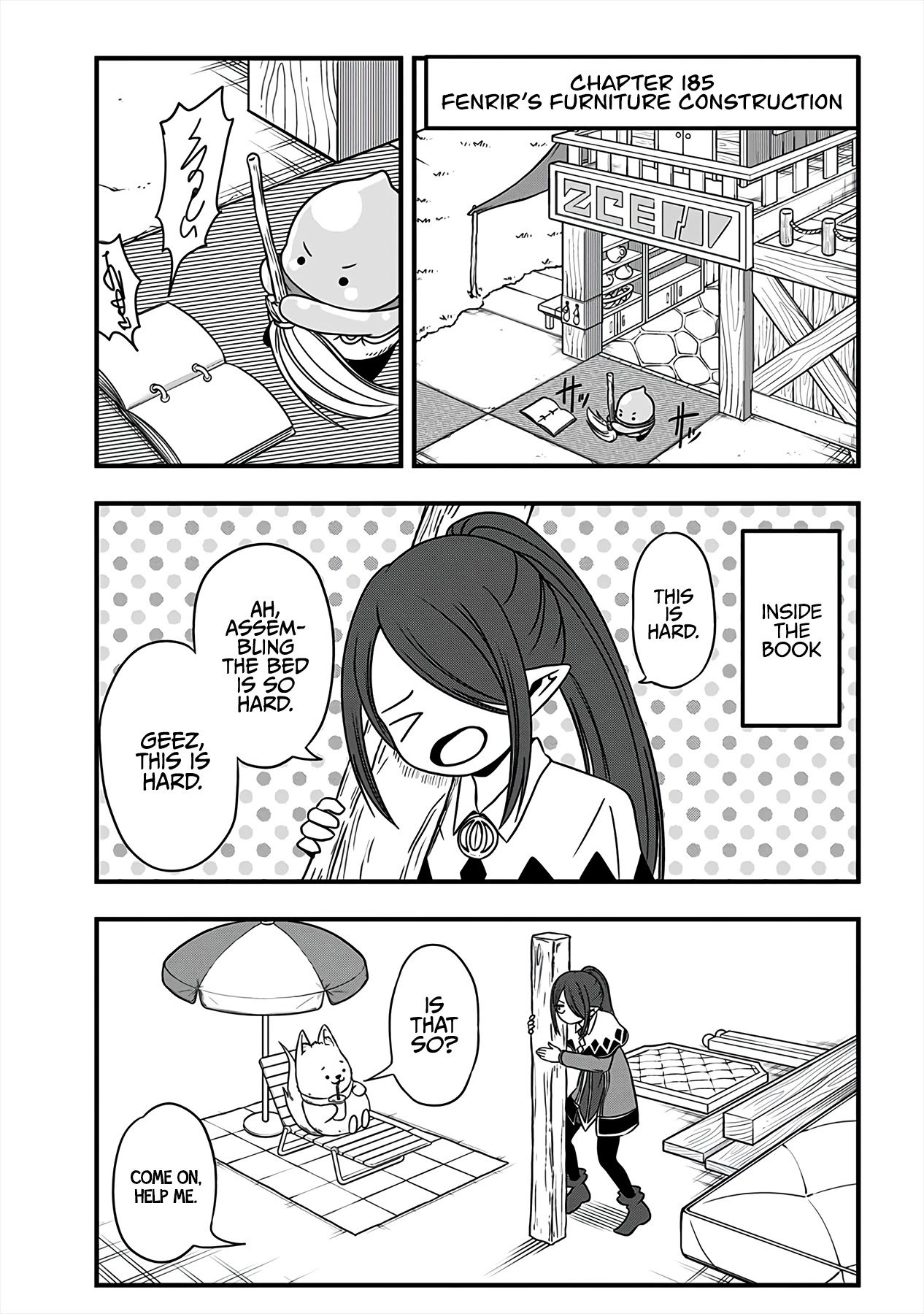 Slime Life Chapter 185 page 1 - Chapter 185: Fenrir's Furniture Contruction