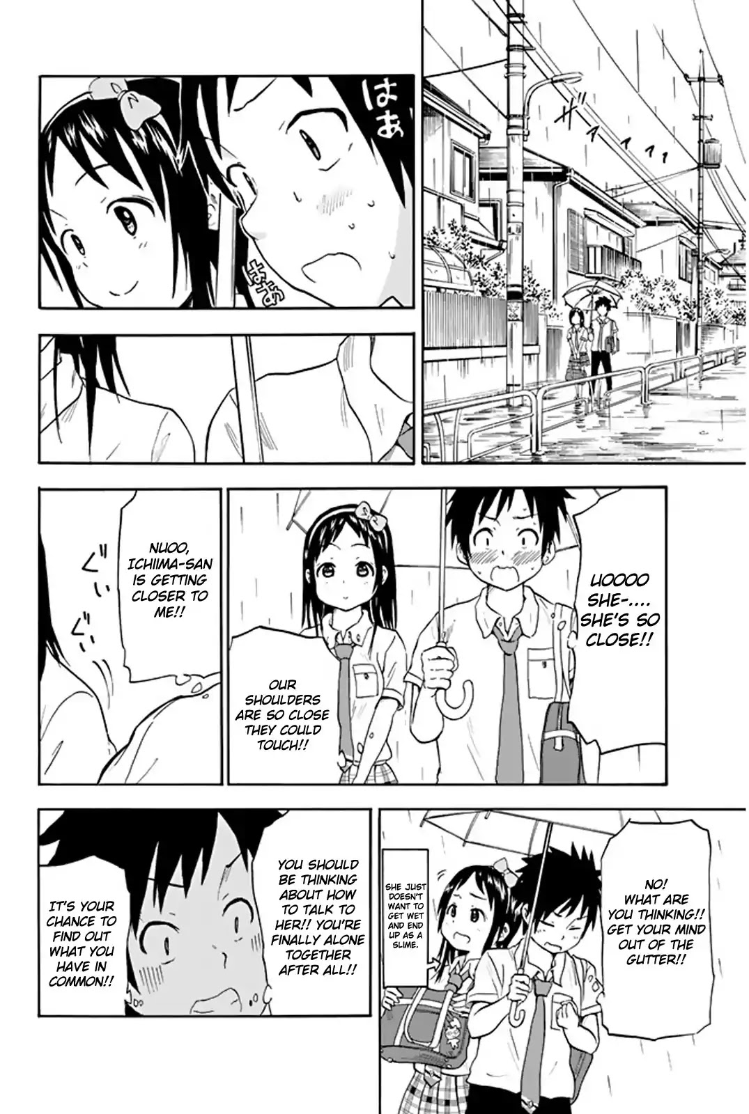 Slime-san to Yuusha Kenkyuubu Chapter 8 page 12 - Chapter 8: A boy and a girl getting wet in the rain