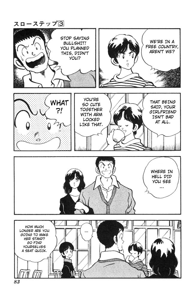 Slow Step Chapter 19 page 9 - Chapter 19: Shuu + Minatsu + Naoto + Maria = 3 people… right?