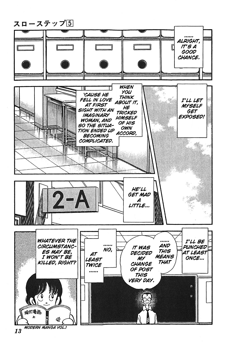Slow Step Chapter 32 page 12 - Chapter 32: Minatsu is in a Pinch!
