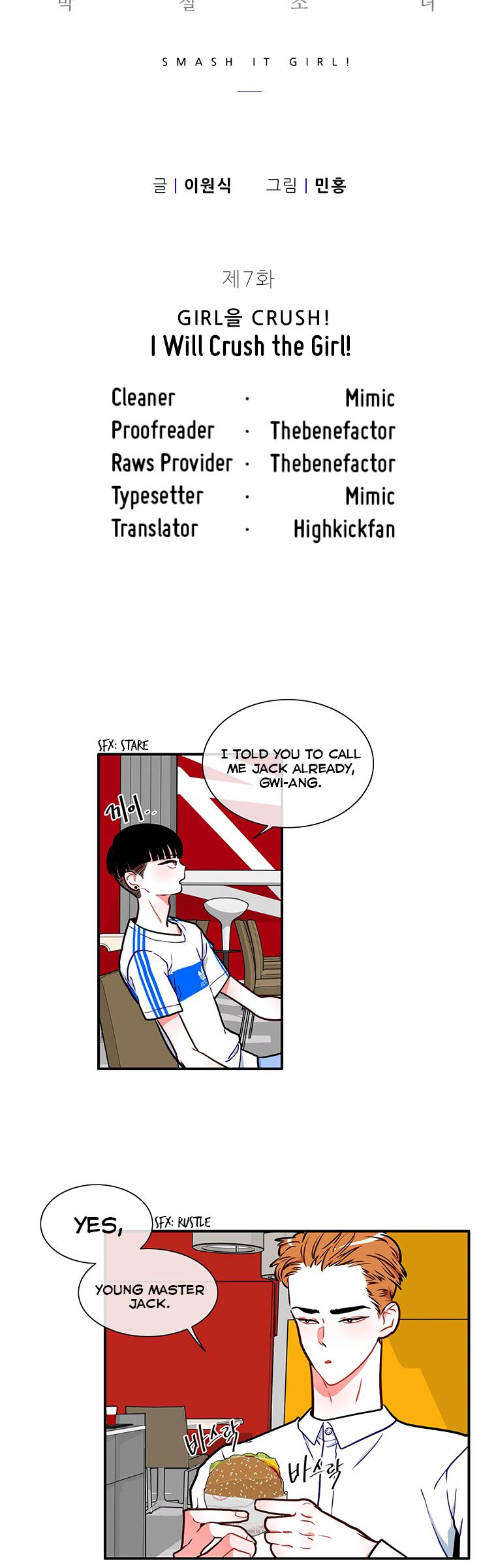 Smash it Girl Chapter 7 page 3 - Chapter 7: I will crush the girl!