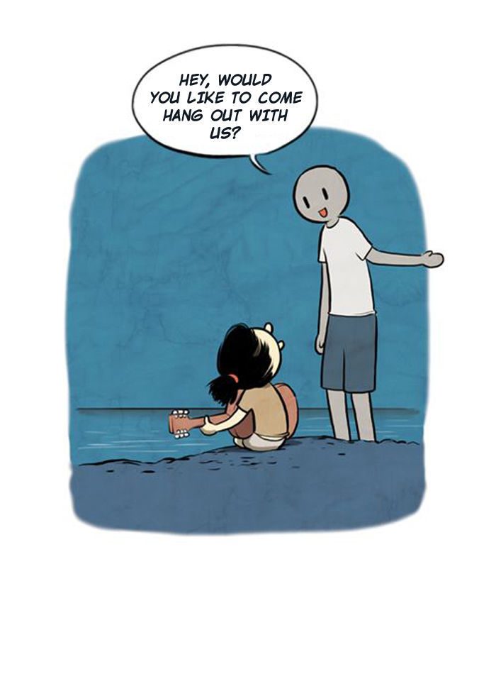 Smile Brush: My Old Pictures Chapter 4 page 4 - Chapter 4 : The Beach and My Guitar
