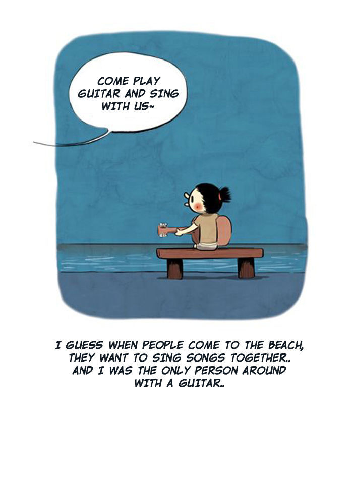 Smile Brush: My Old Pictures Chapter 4 page 7 - Chapter 4 : The Beach and My Guitar