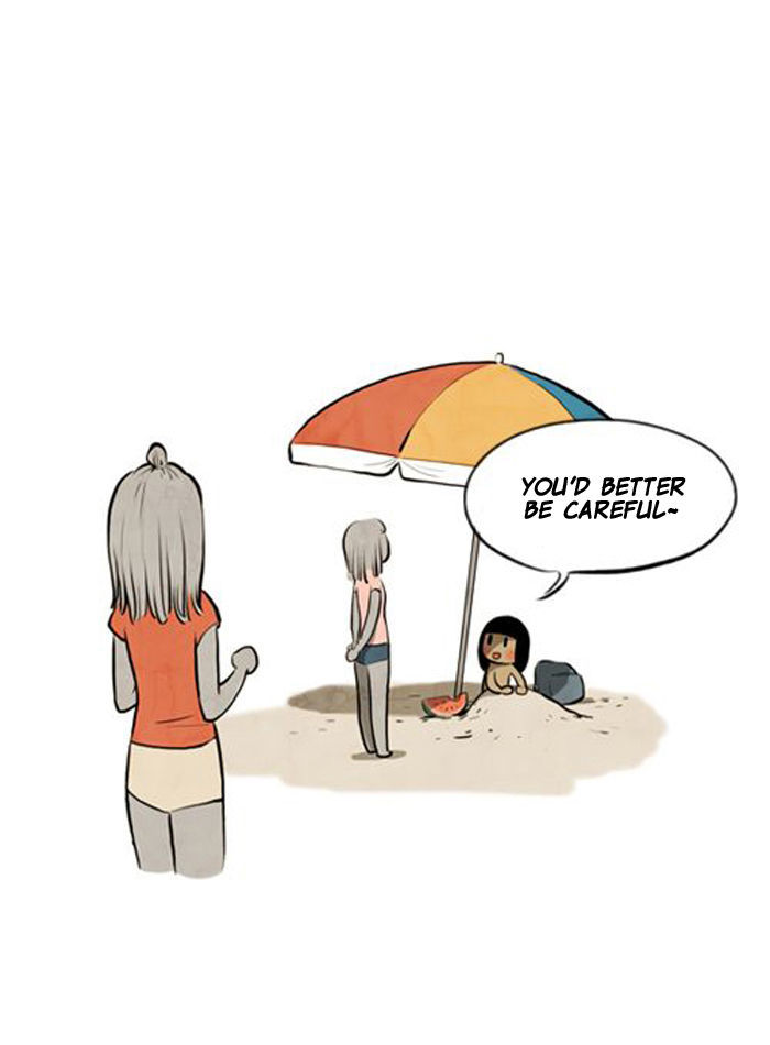 Smile Brush: My Old Pictures Chapter 5 page 13 - Chapter 5 : Guys at the Beach