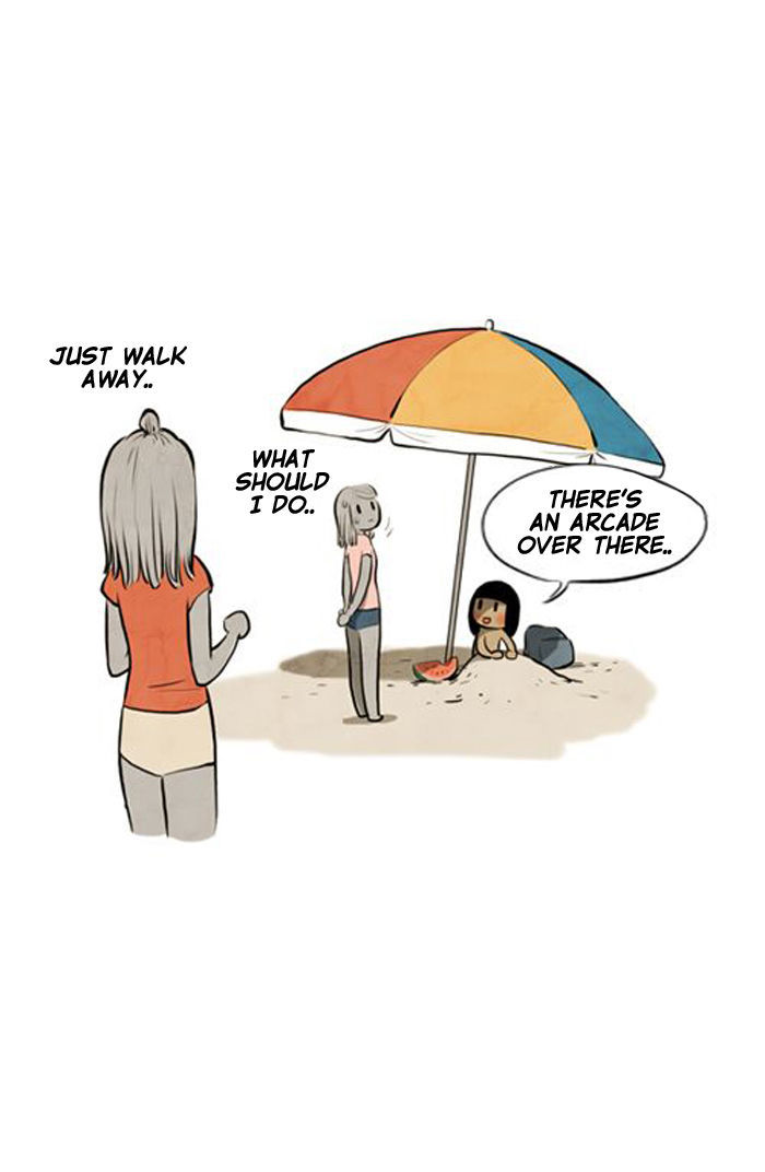 Smile Brush: My Old Pictures Chapter 5 page 14 - Chapter 5 : Guys at the Beach