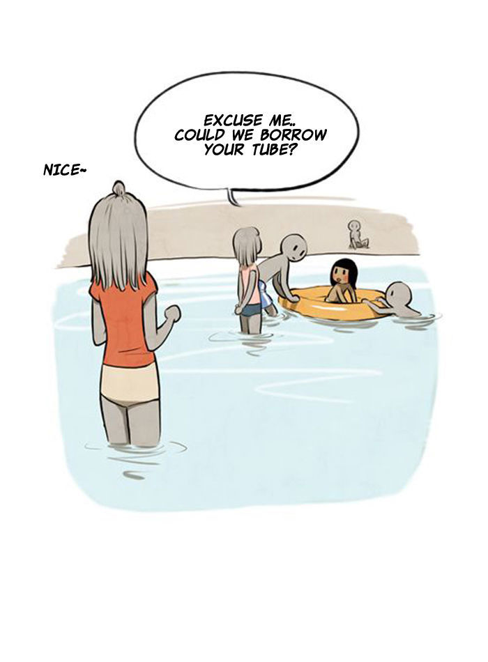 Smile Brush: My Old Pictures Chapter 5 page 6 - Chapter 5 : Guys at the Beach