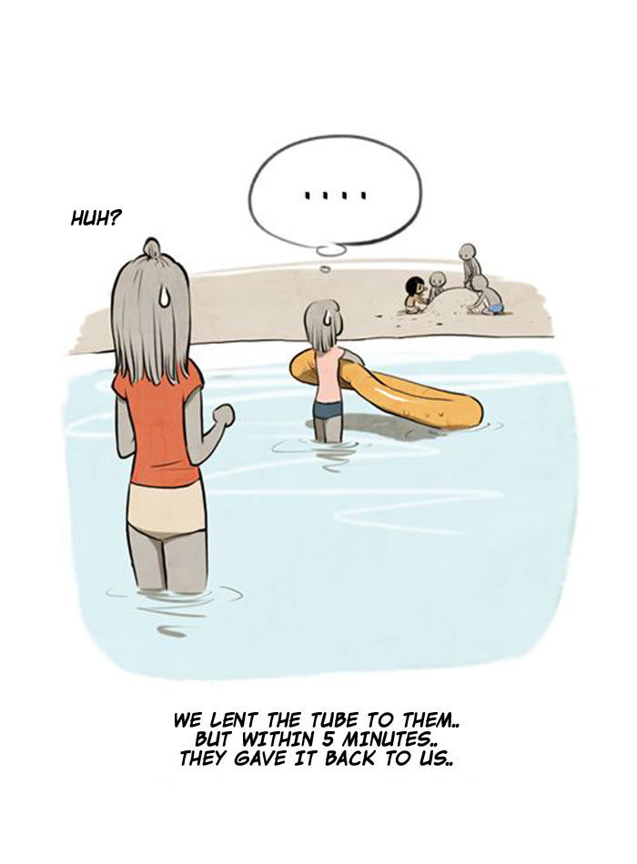 Smile Brush: My Old Pictures Chapter 5 page 7 - Chapter 5 : Guys at the Beach