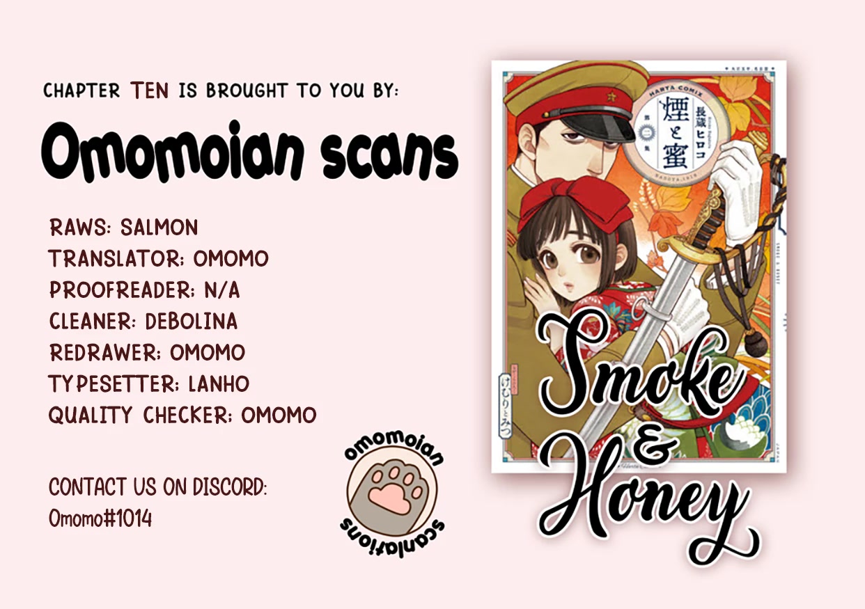 Smoke & Honey Chapter 10 page 1 - Chapter 10: Chestnuts & Bubbles