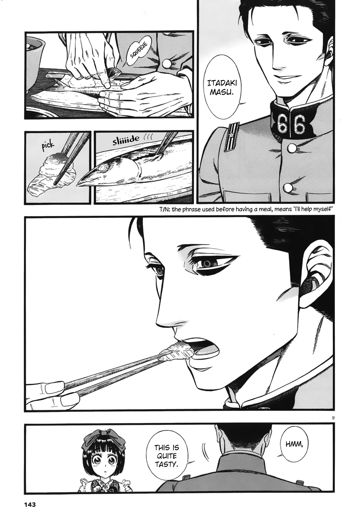 Smoke & Honey Chapter 6 page 10 - Chapter 6: Pacific saury & Sleeping posture