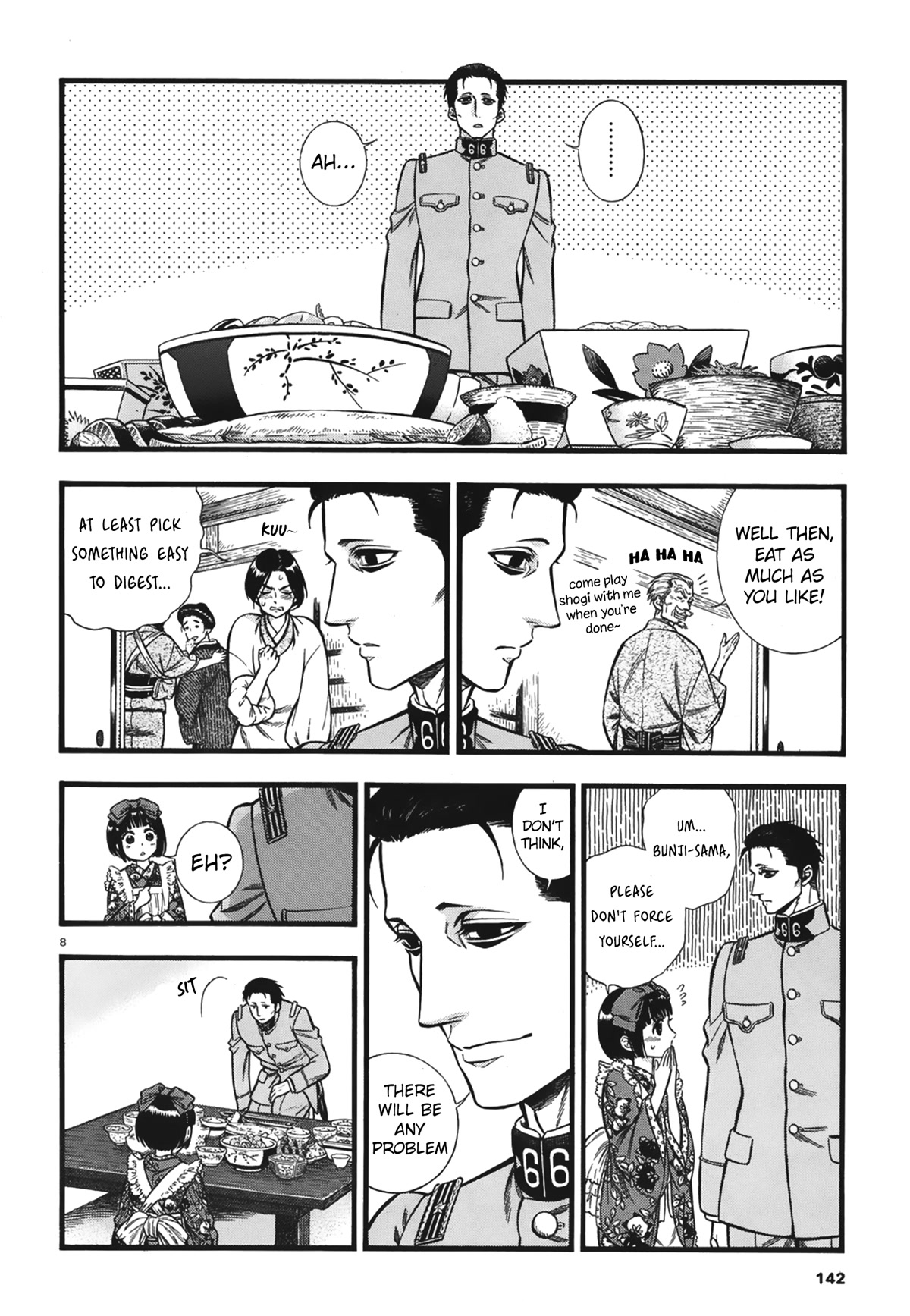 Smoke & Honey Chapter 6 page 9 - Chapter 6: Pacific saury & Sleeping posture