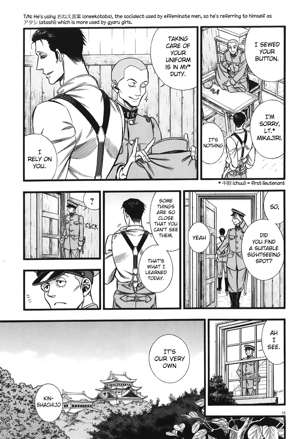 Smoke & Honey Chapter 7 page 16 - Chapter 7: Soldiers & The castle of golden dolphin