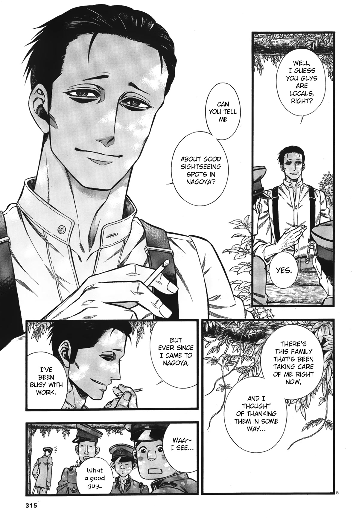 Smoke & Honey Chapter 7 page 6 - Chapter 7: Soldiers & The castle of golden dolphin