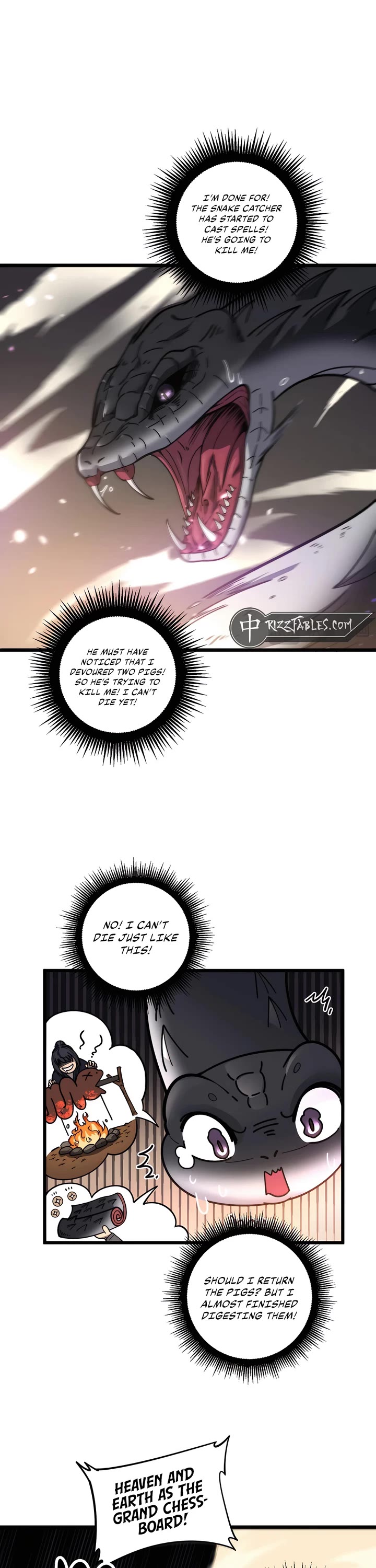 Snake Immortal: The Tale of a Snake's Cultivation to Immortality Chapter 1 page 35 - Chapter 1: Devouring an Immortal Emperor in a single gulp
