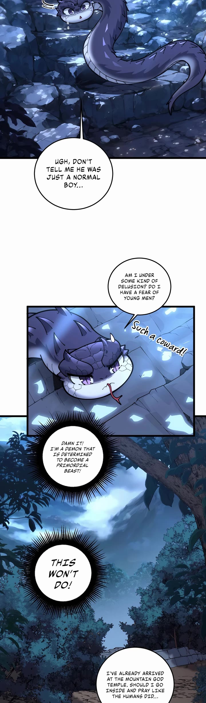 Snake Immortal: The Tale of a Snake's Cultivation to Immortality Chapter 3 page 7 - Chapter 3: Snakey and Mountain God Temple