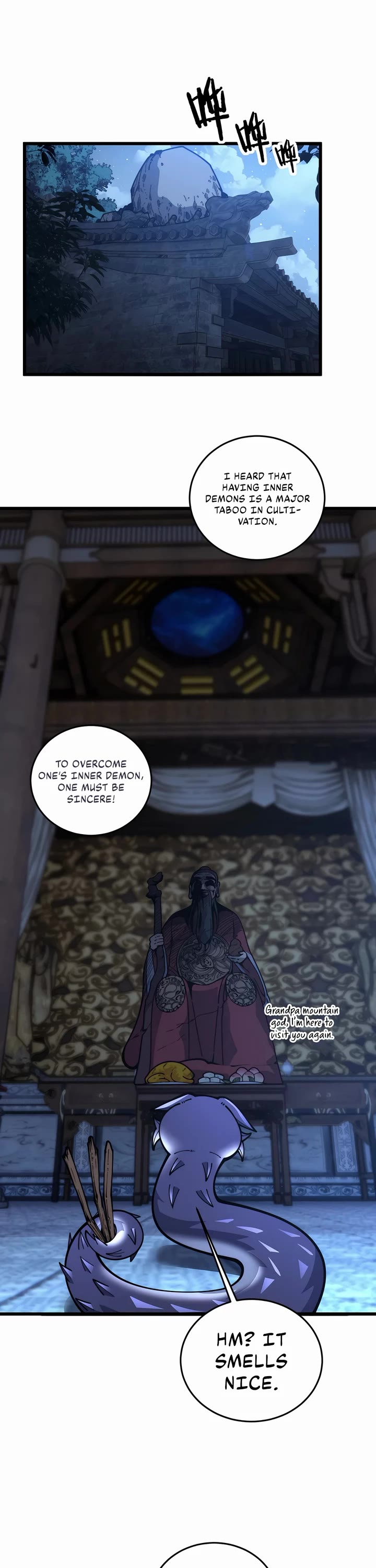 Snake Immortal: The Tale of a Snake's Cultivation to Immortality Chapter 3 page 9 - Chapter 3: Snakey and Mountain God Temple