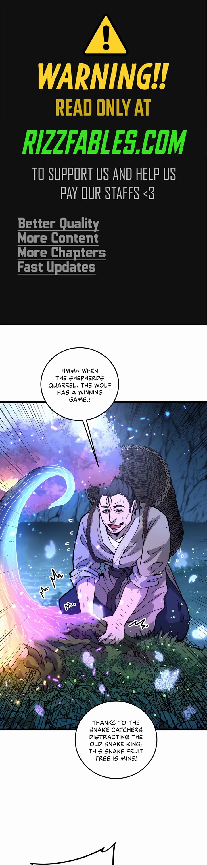 Snake Immortal: The Tale of a Snake's Cultivation to Immortality Chapter 8 page 1 - Chapter 8: Danger: Mu Yun, Sixth level of Qi Refinement