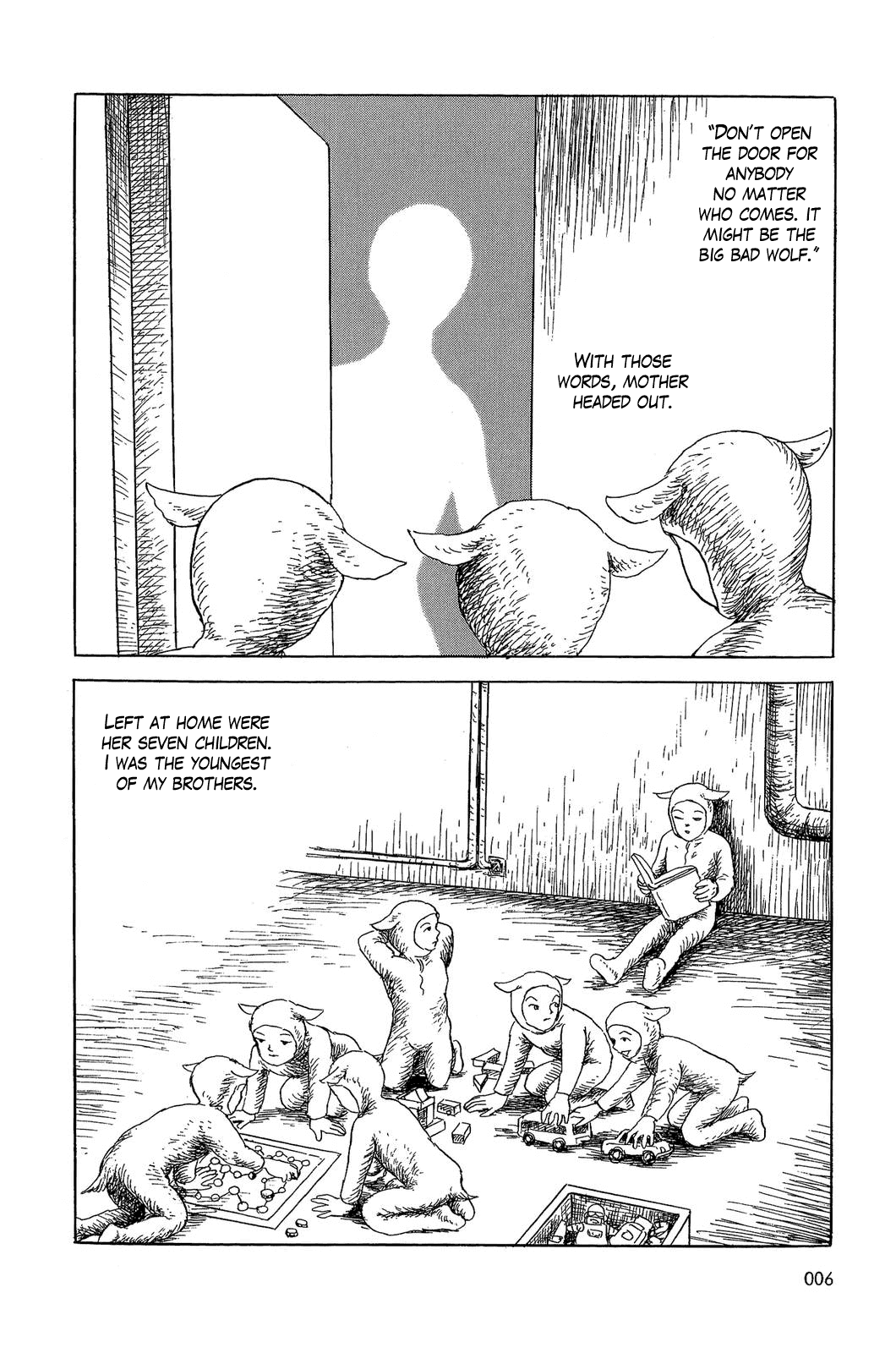 Sneewitchen - Geschichten nach Grimm Chapter 1.3 page 8 - Chapter 1 v3 : The Wolf and the Seven Young Goats