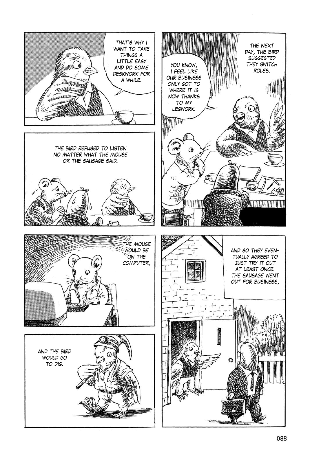 Sneewitchen - Geschichten nach Grimm Chapter 5.2 page 4 - Chapter 5 v2 : The Mouse, the Bird, and the Sausage