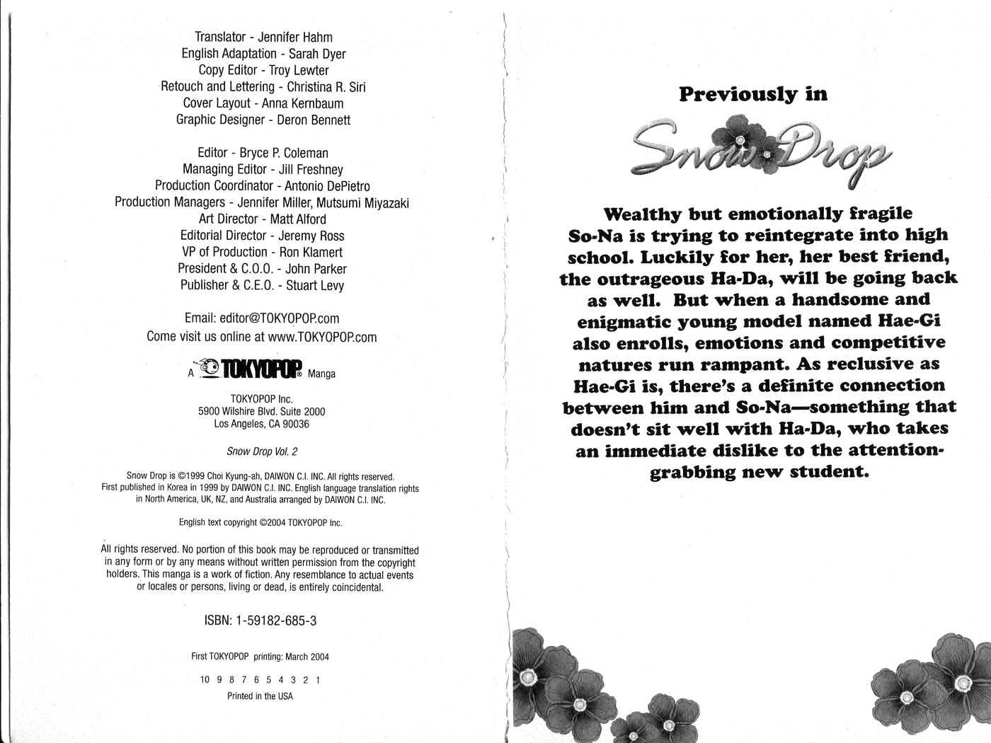 Snow Drop Chapter 2.0 page 2 - Vol.02 Chapter 0