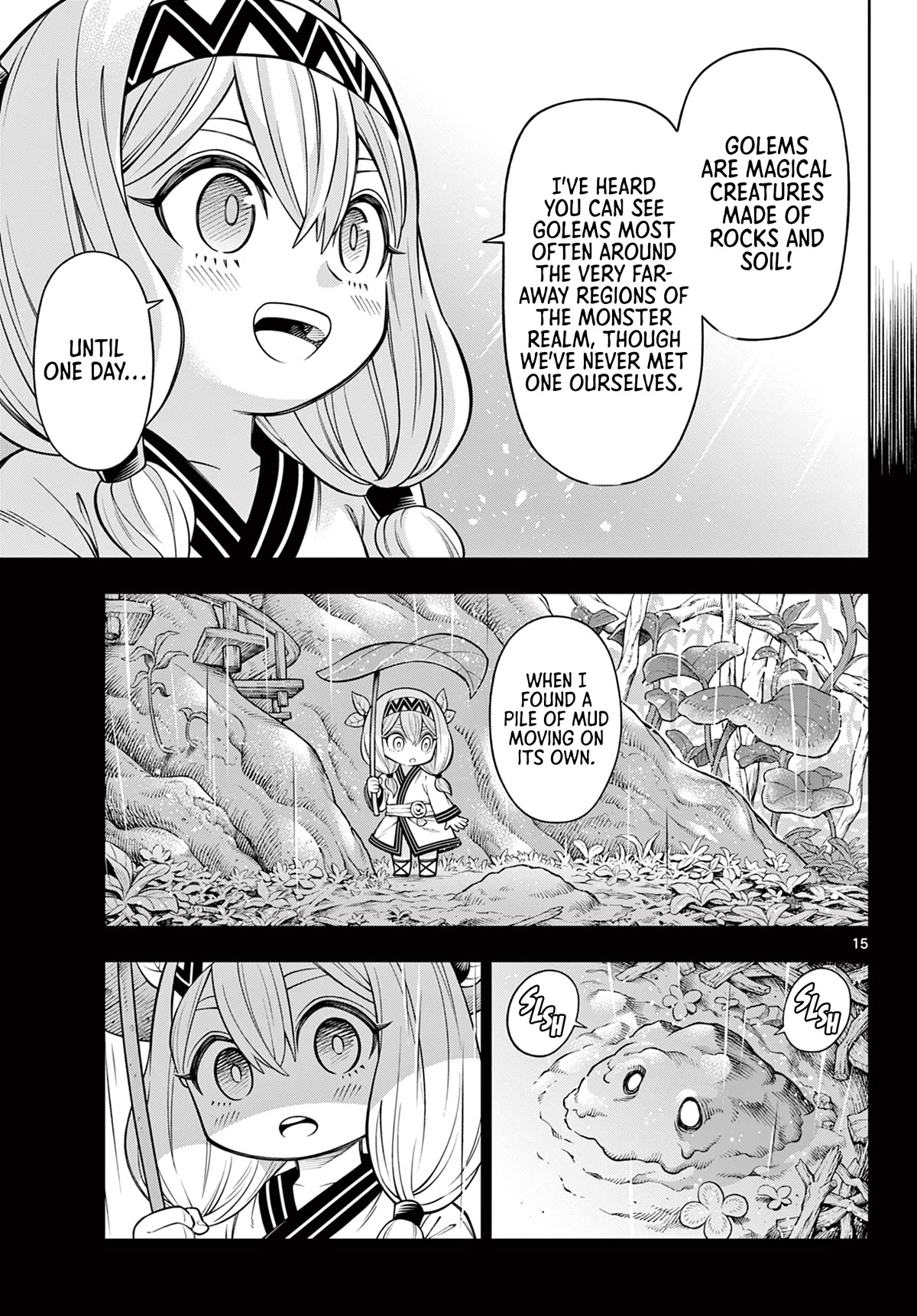 Soara and the Monster's House Chapter 17 page 15 - Chapter 17: The Tiny Green People and the Giant of Earth
