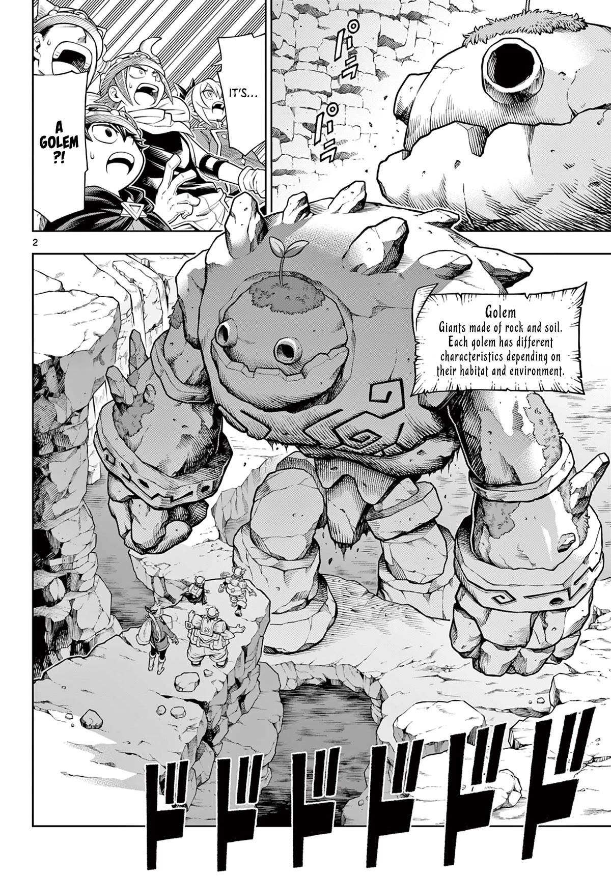 Soara and the Monster's House Chapter 17 page 2 - Chapter 17: The Tiny Green People and the Giant of Earth