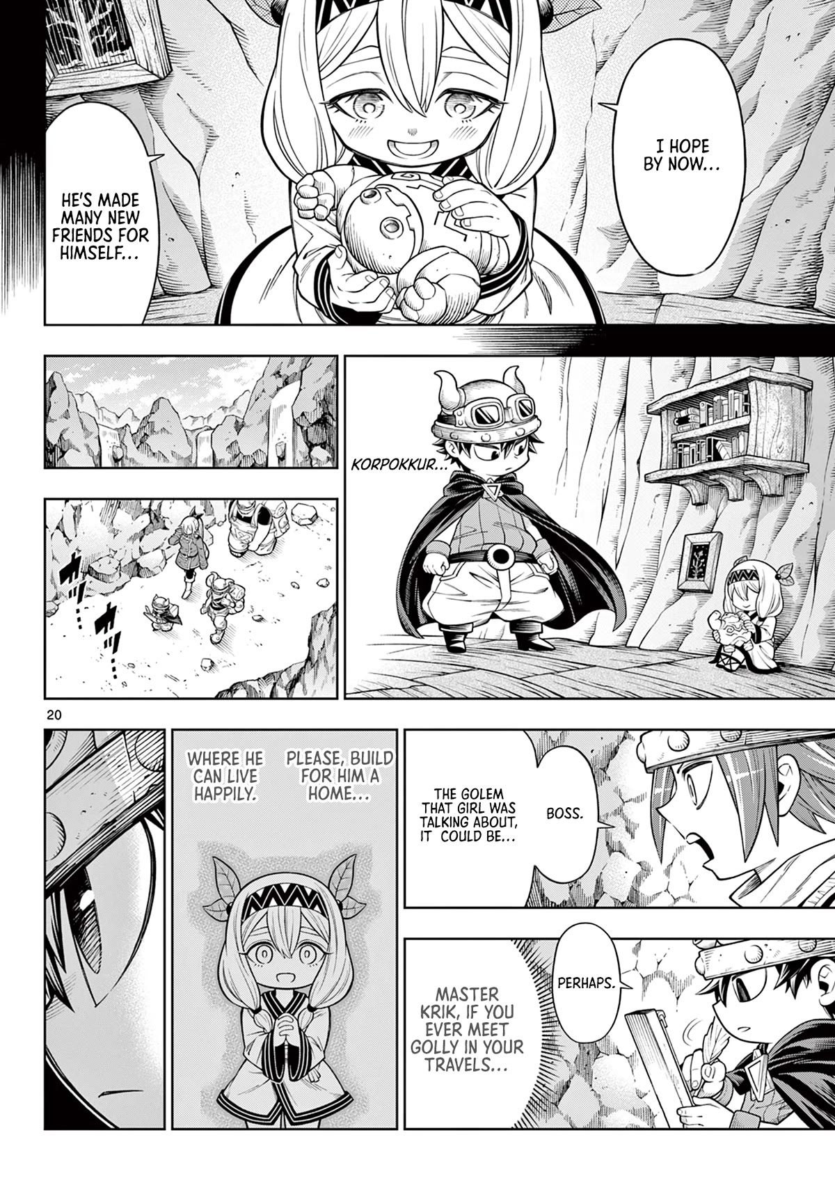 Soara and the Monster's House Chapter 17 page 20 - Chapter 17: The Tiny Green People and the Giant of Earth