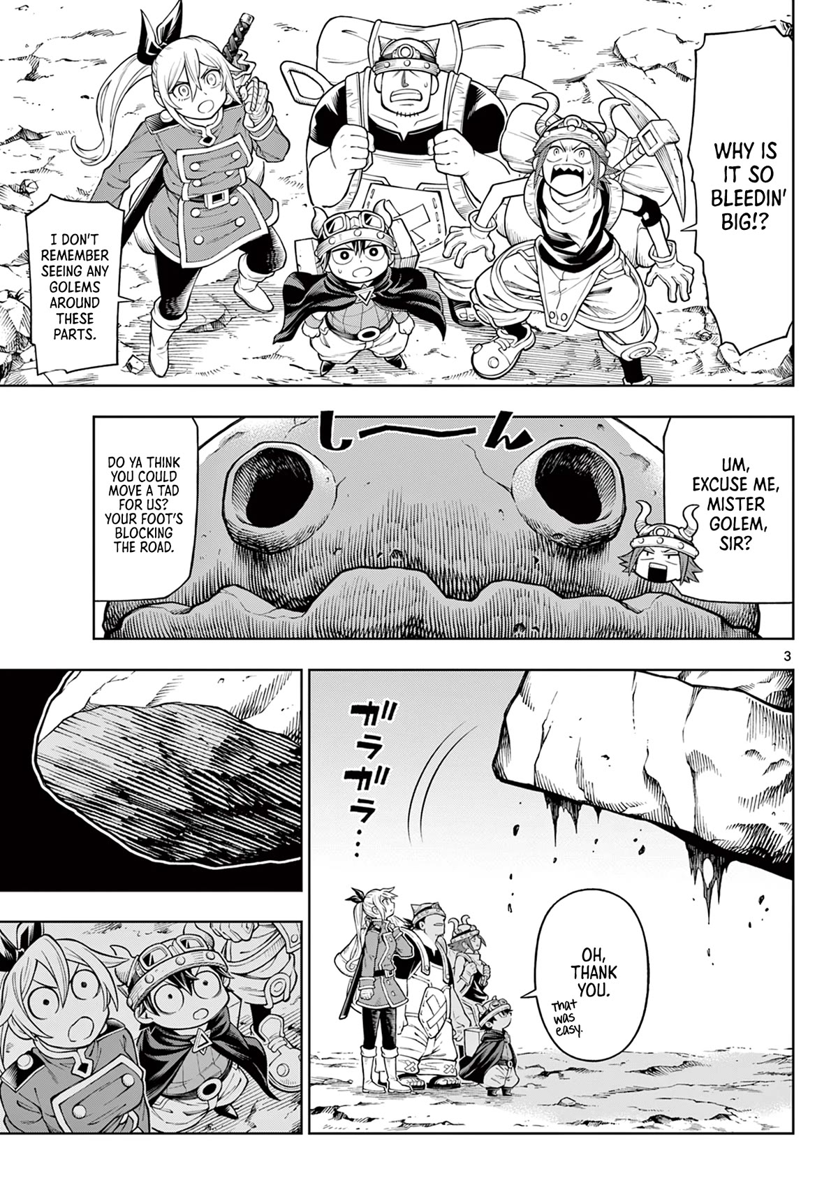 Soara and the Monster's House Chapter 17 page 3 - Chapter 17: The Tiny Green People and the Giant of Earth