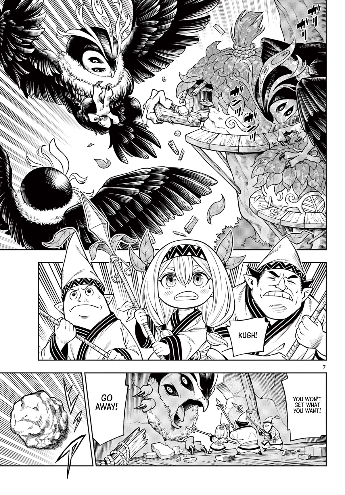 Soara and the Monster's House Chapter 17 page 7 - Chapter 17: The Tiny Green People and the Giant of Earth