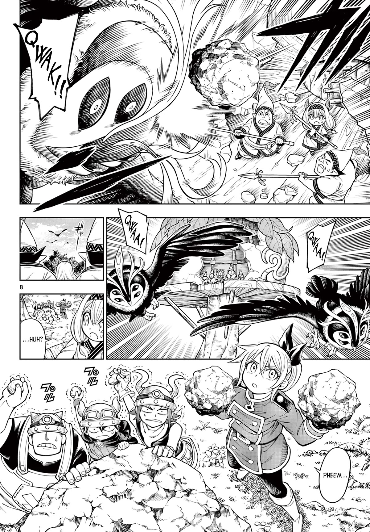 Soara and the Monster's House Chapter 17 page 8 - Chapter 17: The Tiny Green People and the Giant of Earth