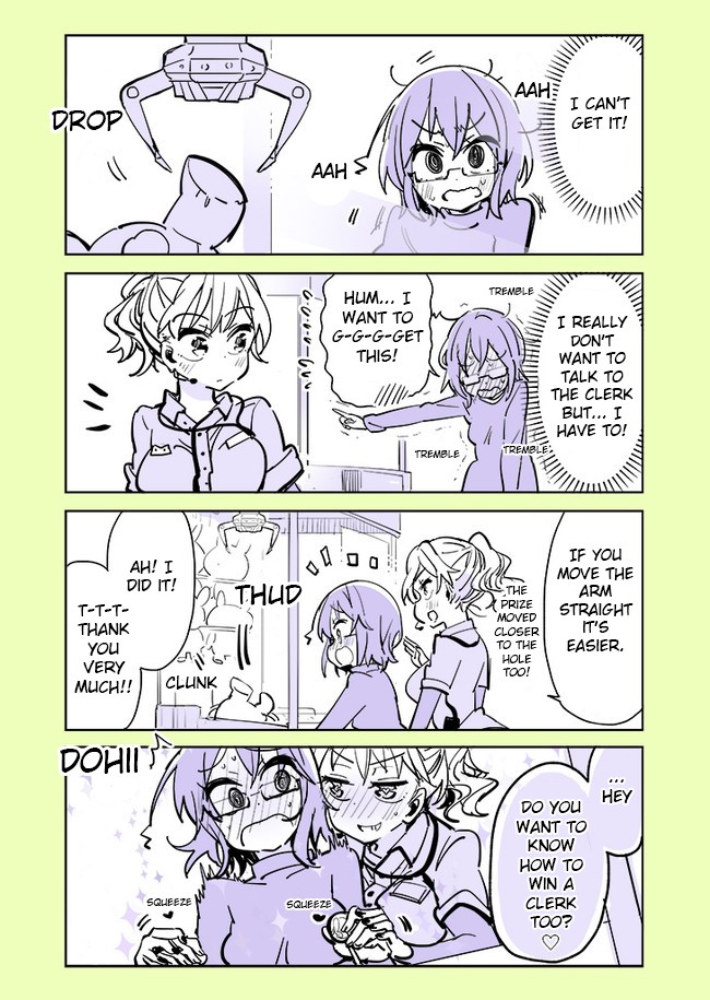 Social Anxiety Vs Yuri Chapter 9 page 1 - Chapter 9: Game center clerk