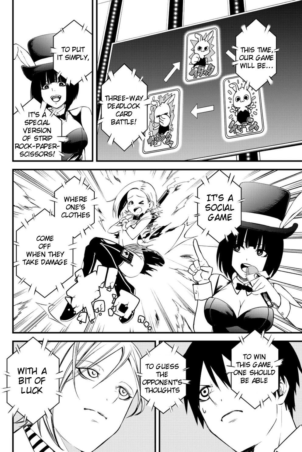 Social Survival Rabbits Chapter 9 page 11 - Chapter 9: Three-Way Deadlock Card Battle