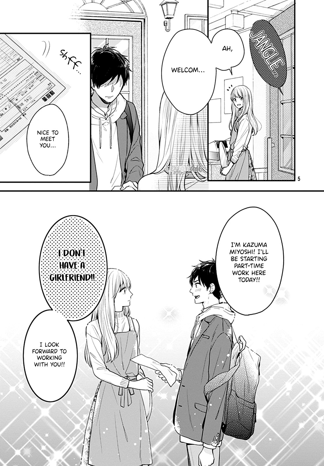 Soko no Koisuru Baitosho-kun Chapter 1 page 6 - Chapter 1