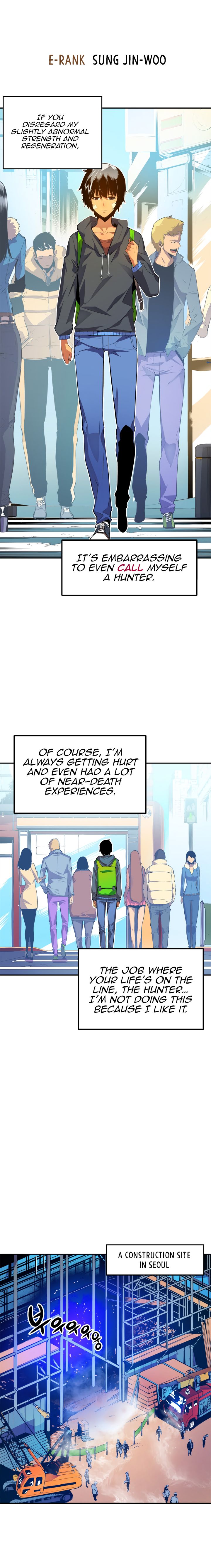 Solo Leveling Chapter 1 page 4 - Chapter 1: [D-Rank Dungeon Arc] Ep. 1