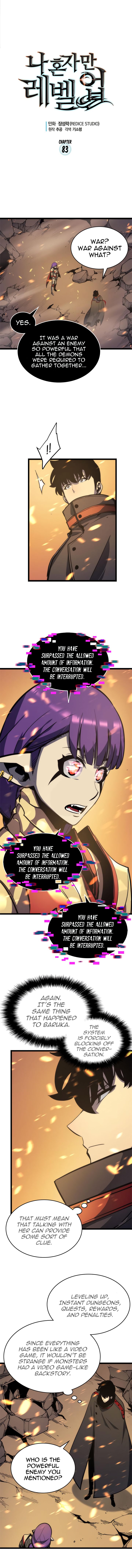 Solo Leveling Chapter 83 page 2 - Chapter 83: [Return to Demon Castle Arc] Ep. 8