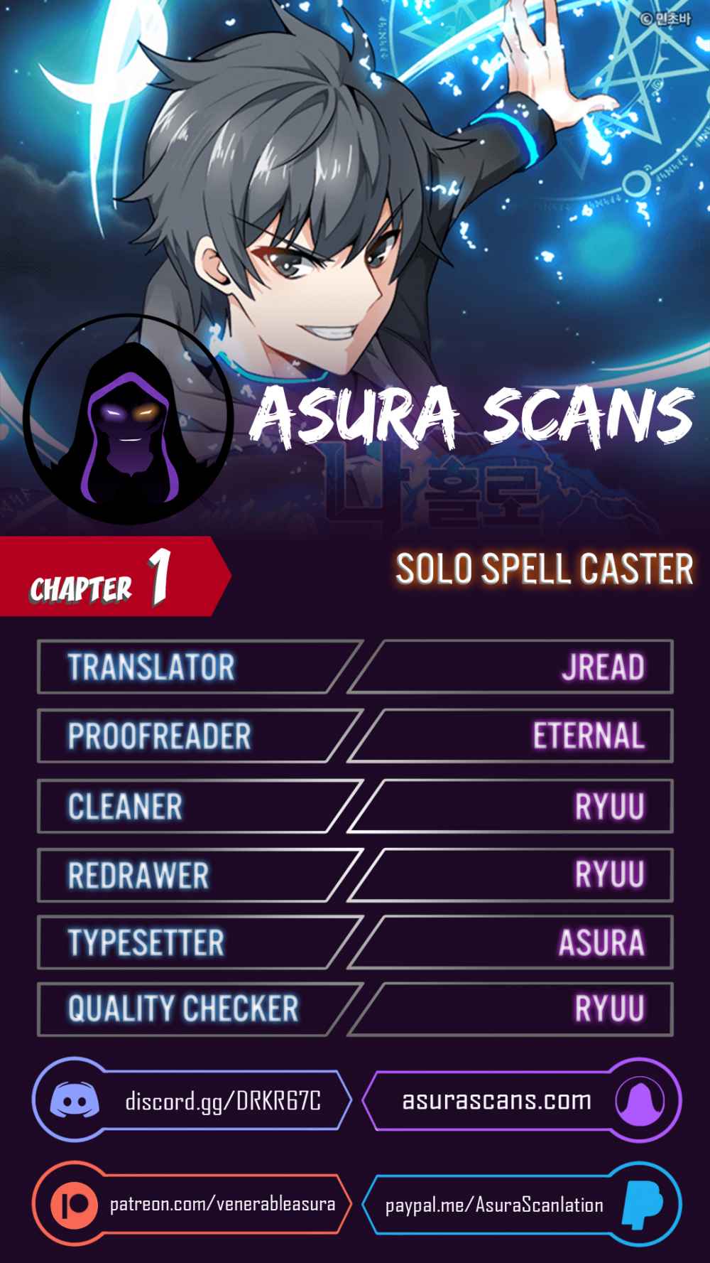 Solo Spell Caster Chapter 1 page 1 - Chapter 1