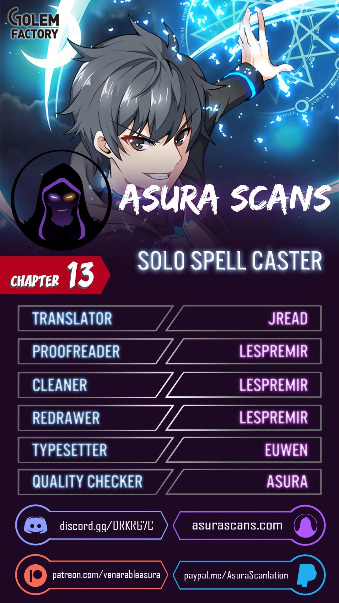 Solo Spell Caster Chapter 13 page 1 - Chapter 13