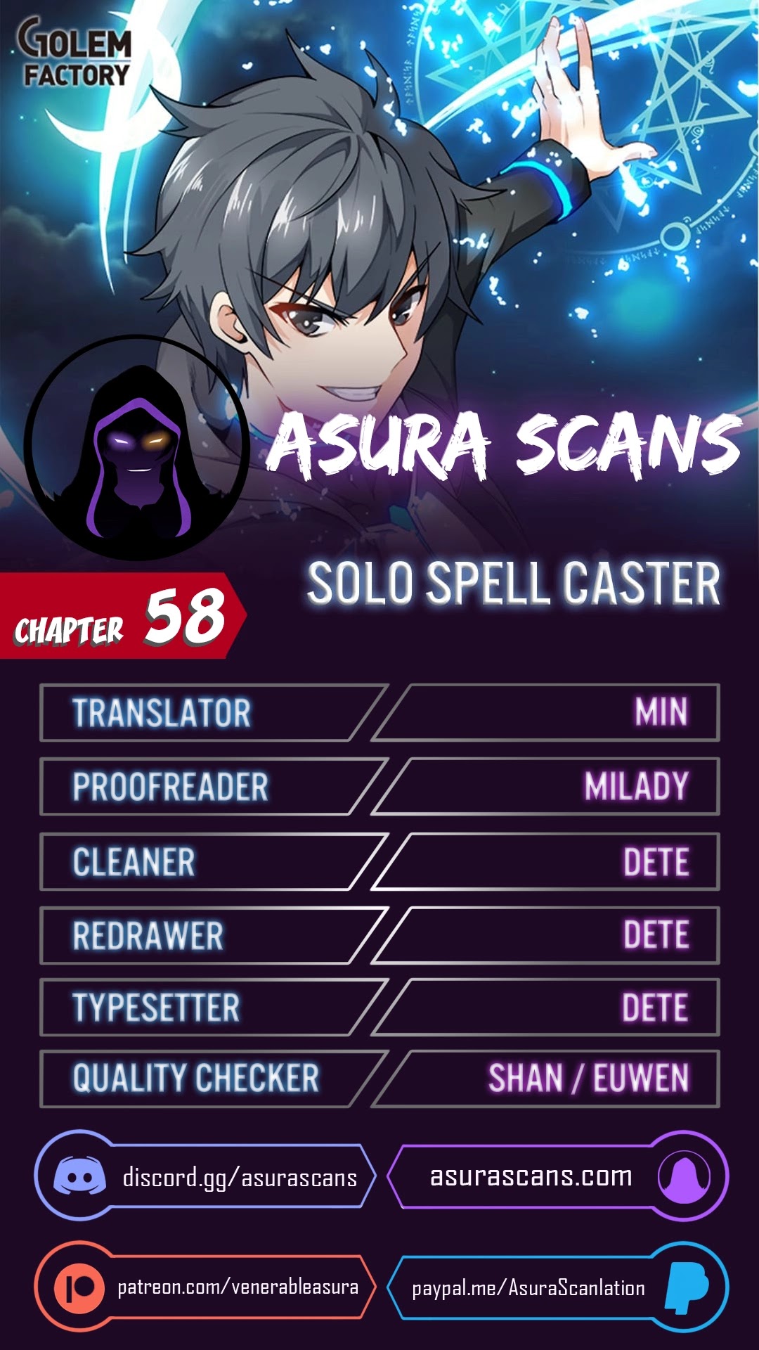 Solo Spell Caster Chapter 58 page 1 - Chapter 58