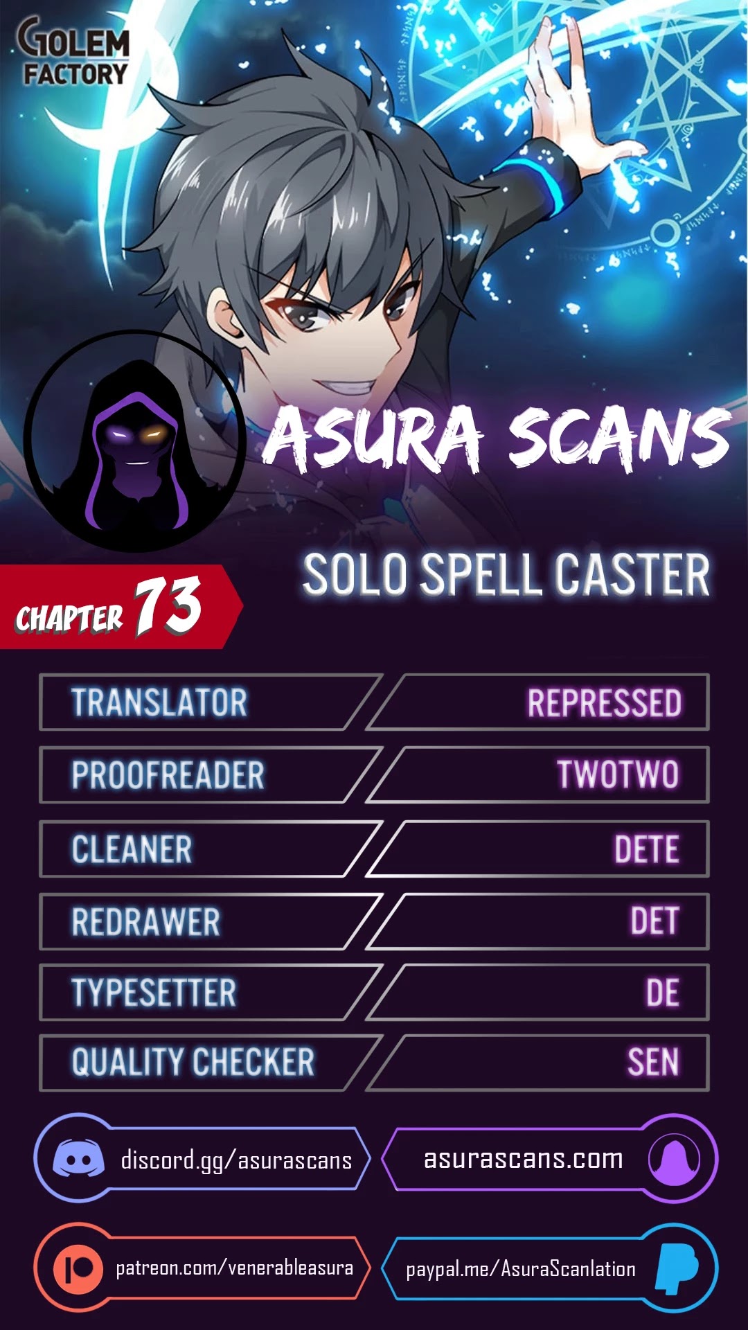 Solo Spell Caster Chapter 73 page 1 - Chapter 73