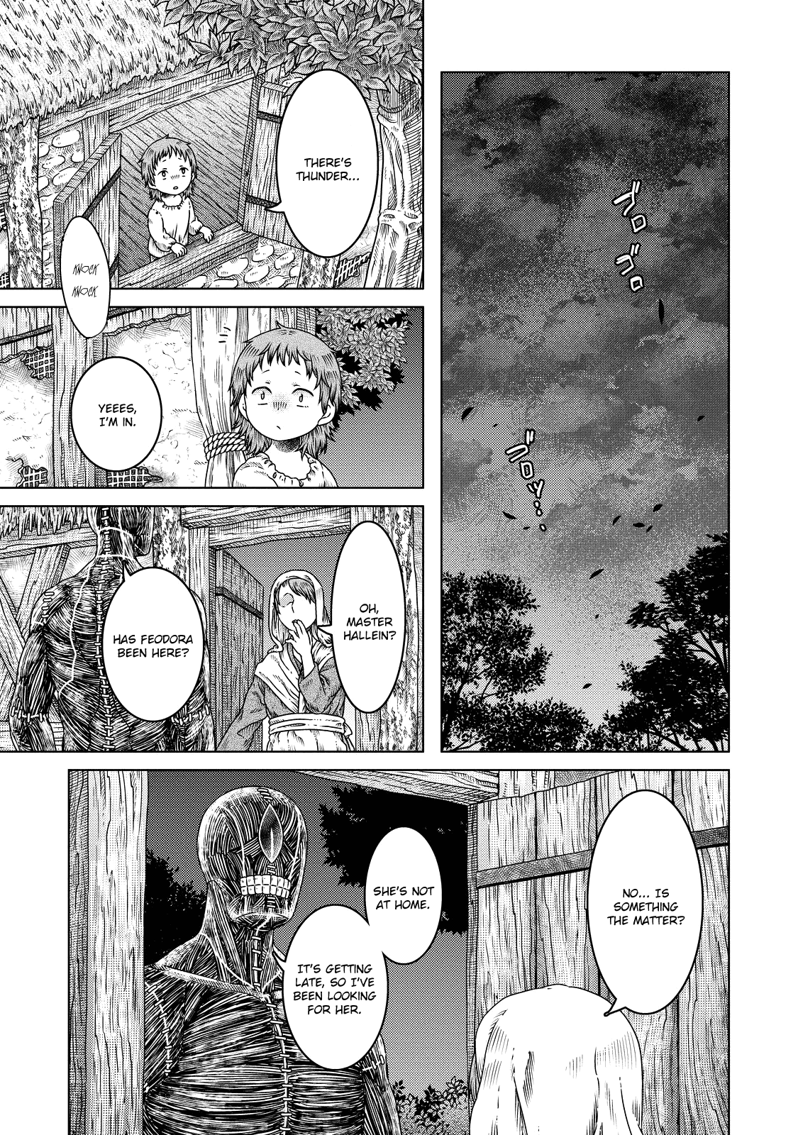Somali to Mori no Kami-sama Chapter 11 page 1 - Chapter 11: The Witch Prayed, Told Her Tale, Then Slept