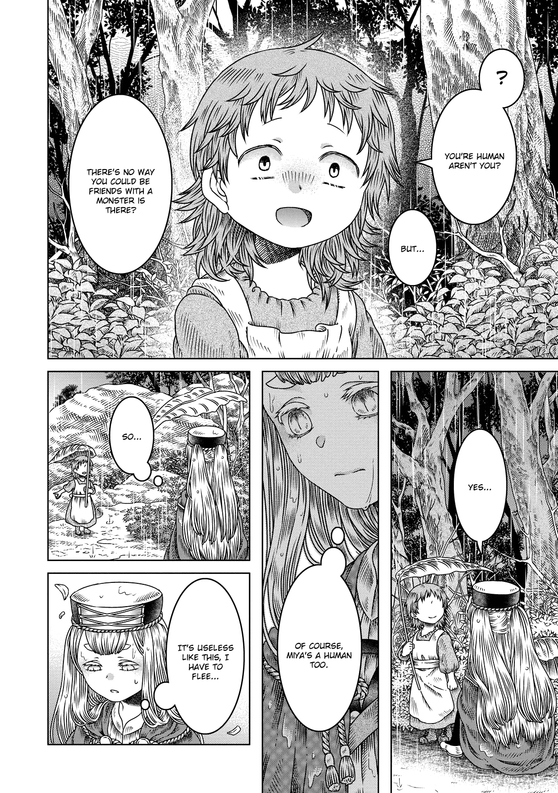 Somali to Mori no Kami-sama Chapter 11 page 12 - Chapter 11: The Witch Prayed, Told Her Tale, Then Slept