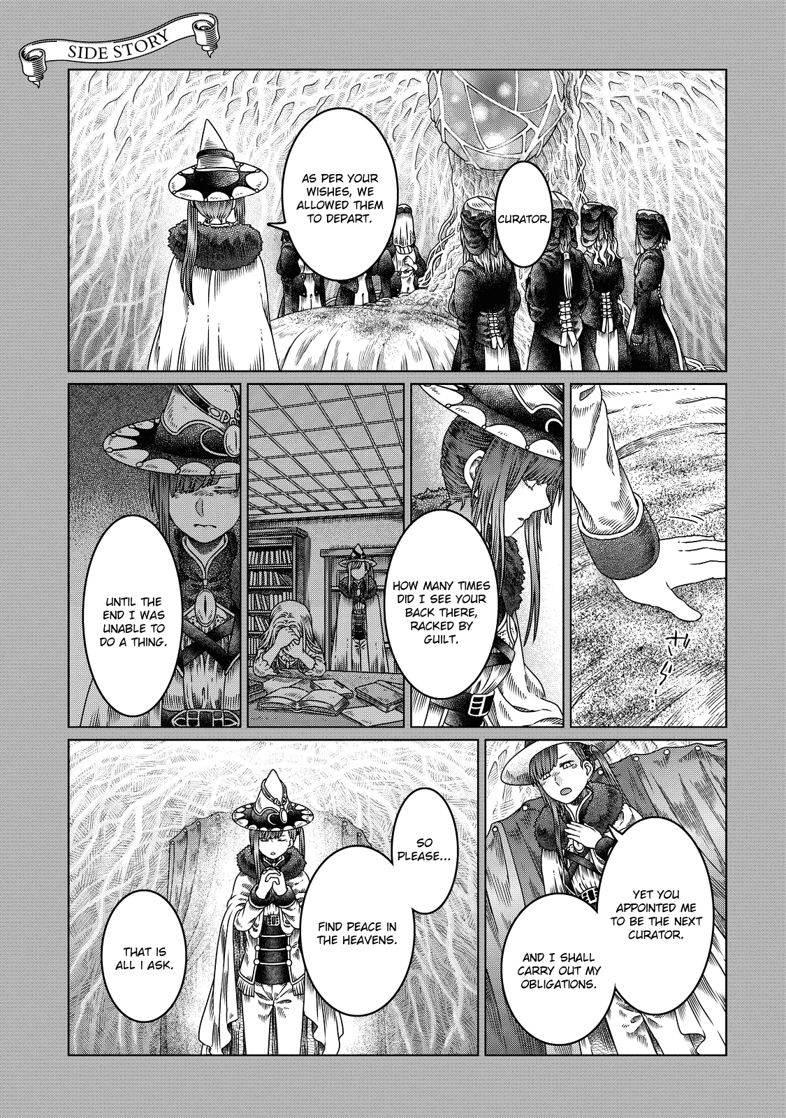 Somali to Mori no Kami-sama Chapter 11 page 35 - Chapter 11: The Witch Prayed, Told Her Tale, Then Slept