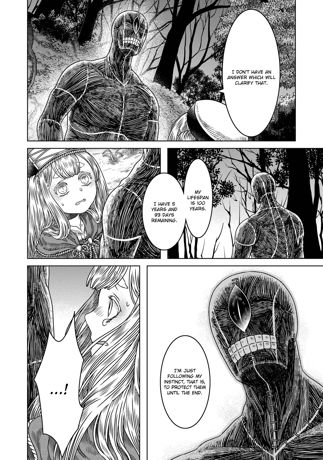 Somali to Mori no Kami-sama Chapter 11 page 6 - Chapter 11: The Witch Prayed, Told Her Tale, Then Slept