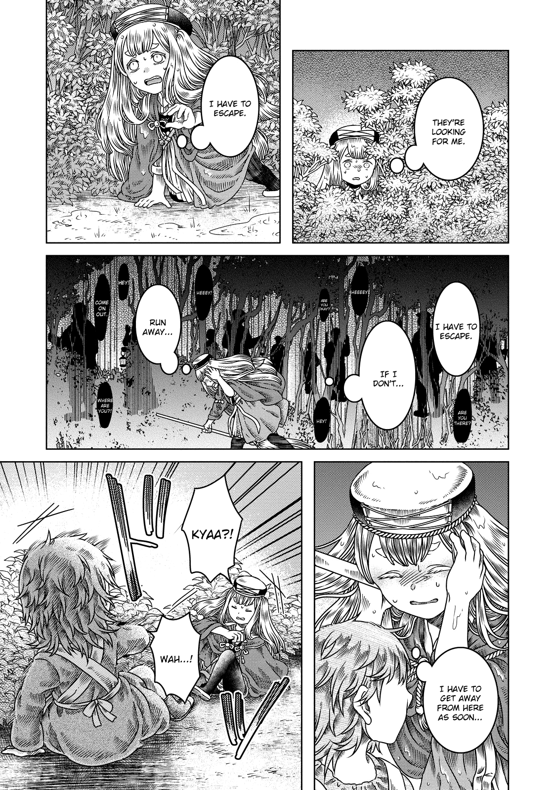 Somali to Mori no Kami-sama Chapter 11 page 9 - Chapter 11: The Witch Prayed, Told Her Tale, Then Slept