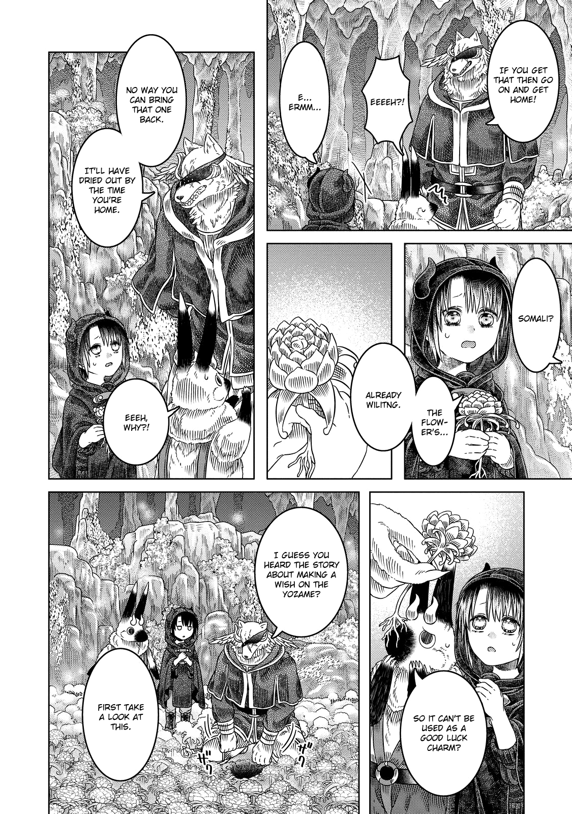 Somali to Mori no Kami-sama Chapter 14 page 4 - Chapter 14: The Flowers Blooming Underground