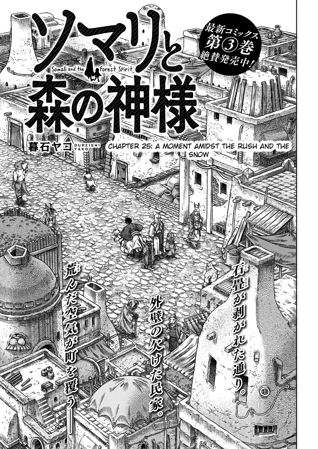 Somali to Mori no Kami-sama Chapter 25 page 1 - Chapter 25: A Moment Amidst the Rush and the Snow