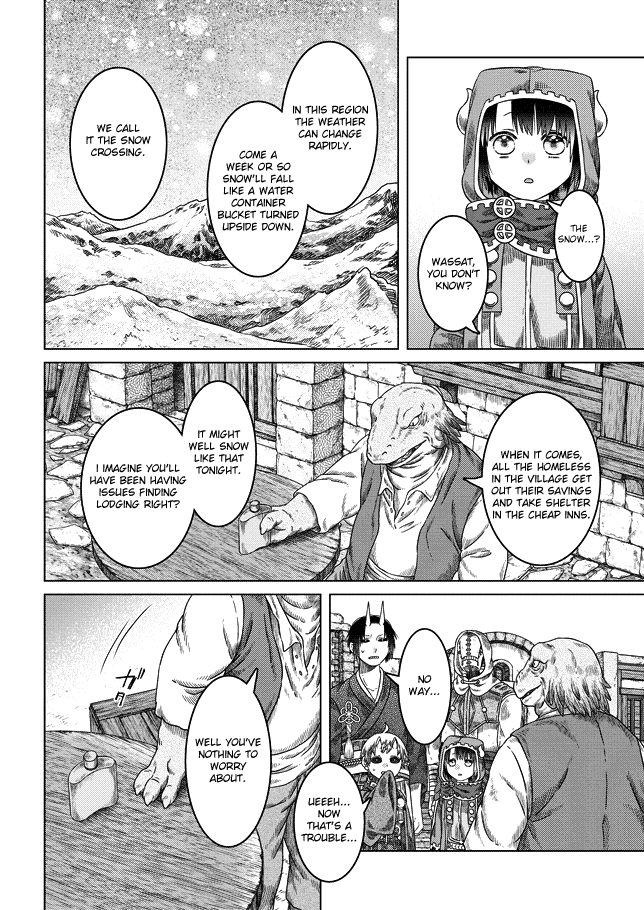Somali to Mori no Kami-sama Chapter 25 page 12 - Chapter 25: A Moment Amidst the Rush and the Snow