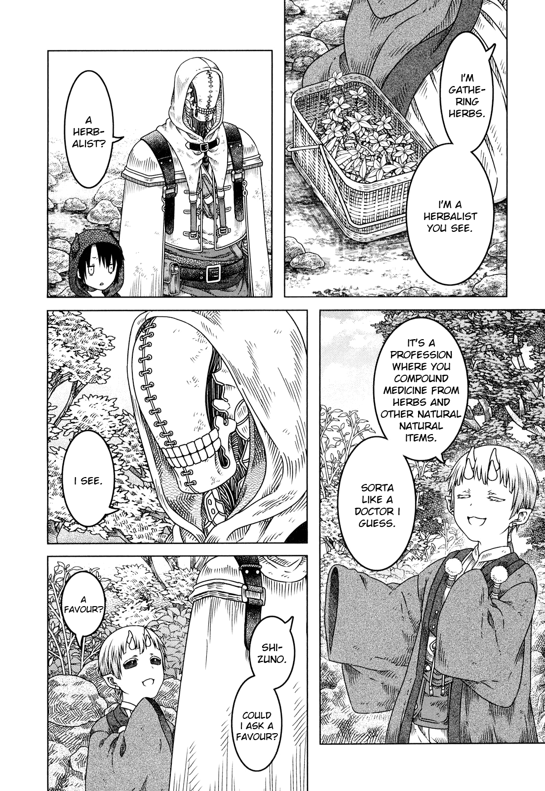 Somali to Mori no Kami-sama Chapter 5 page 7 - Chapter 5: Herbs and the Oni's Dwelling