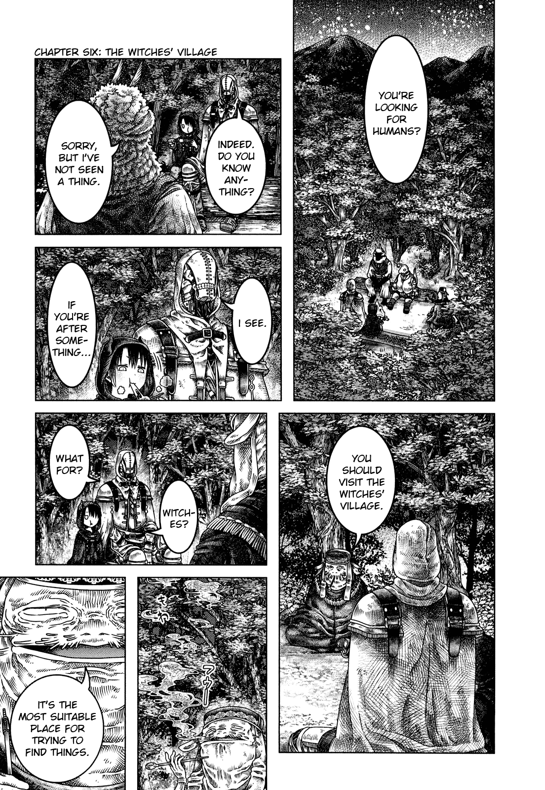 Somali to Mori no Kami-sama Chapter 6 page 1 - Chapter 6: The Witches' Village